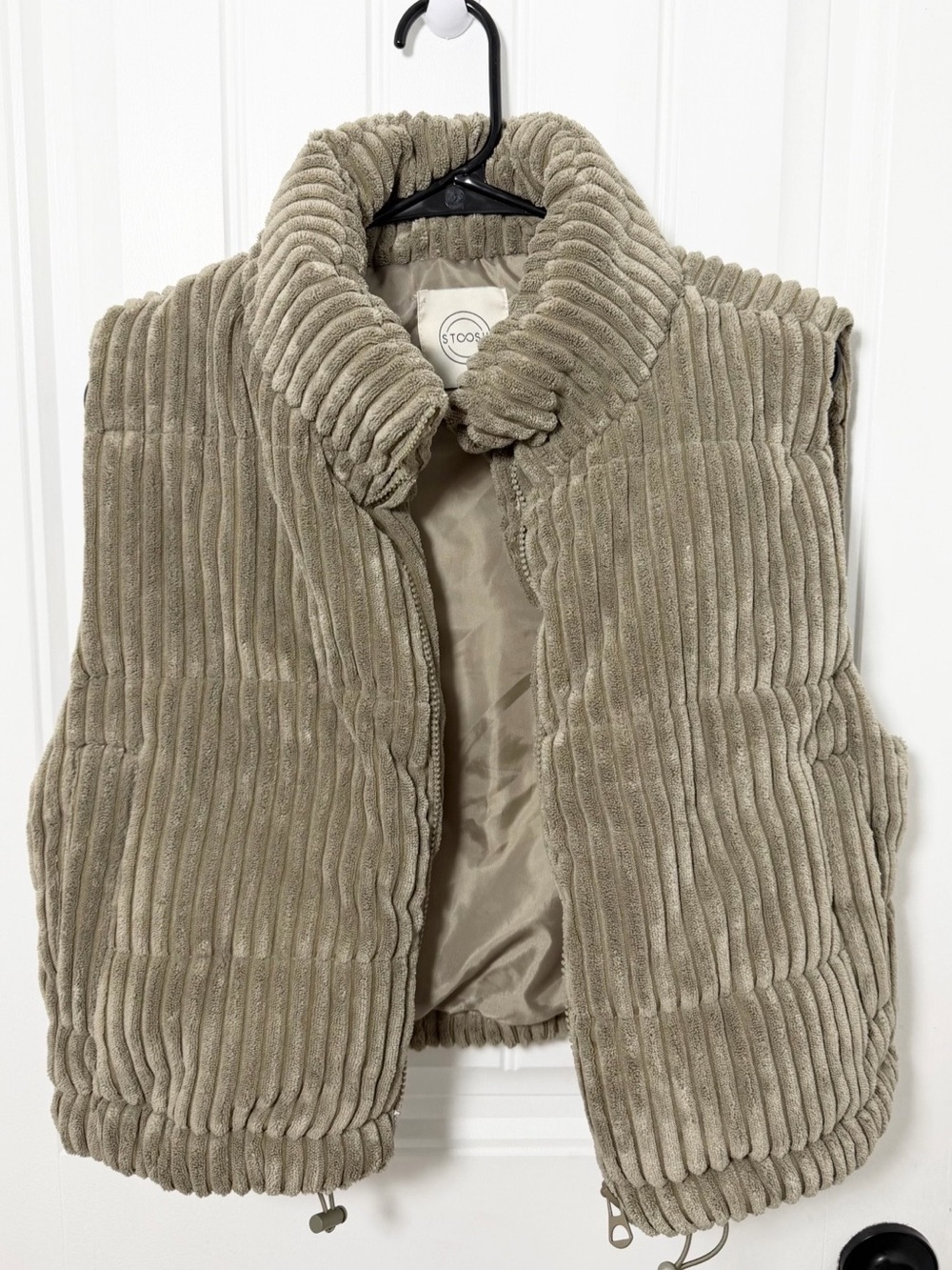 Stoosh Plush Ribbed Puffer Vest
